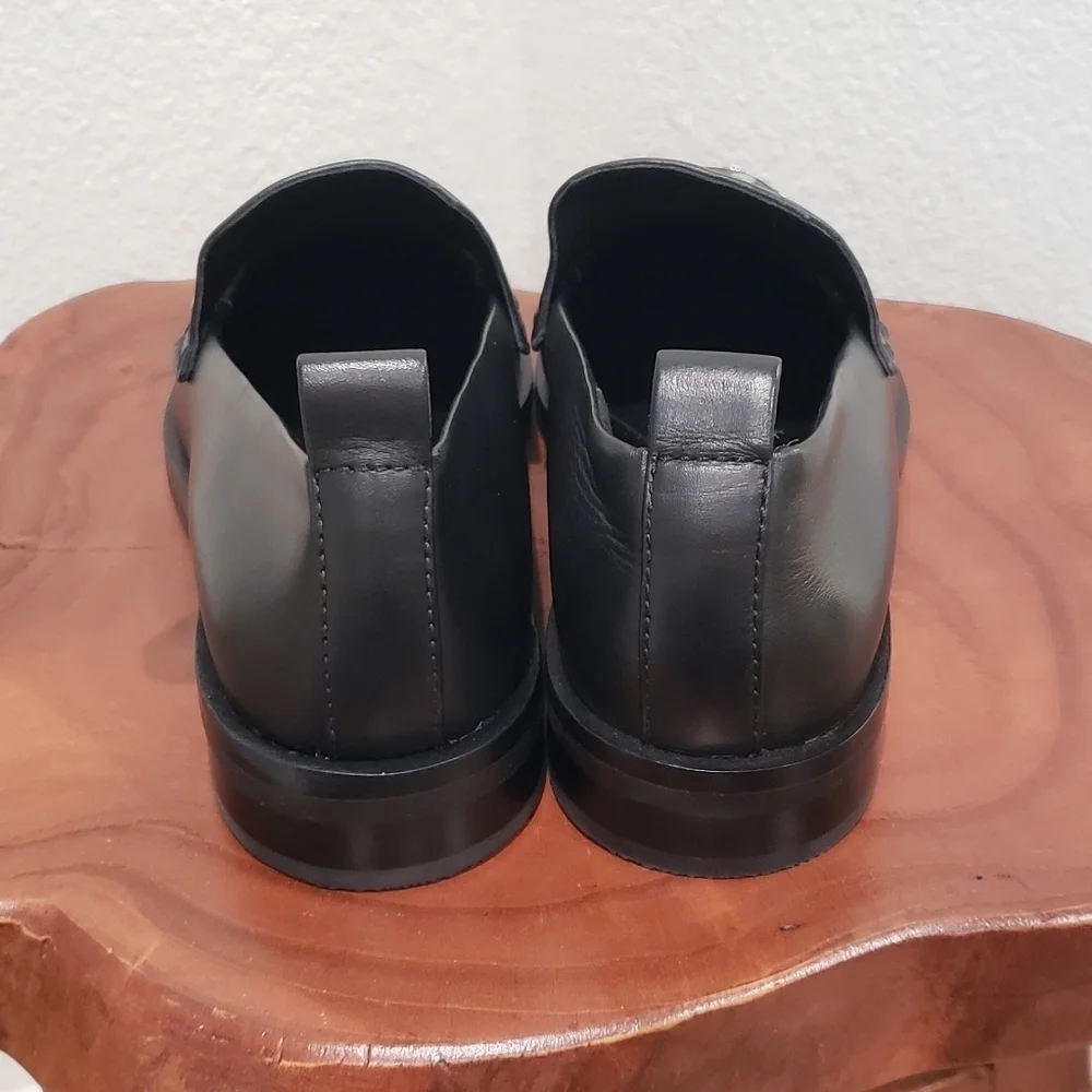 NWT in Box 3.1 Phillip Lim Women's Alexa Studded Apron Toe Black Loafer … - Picture 9 of 12